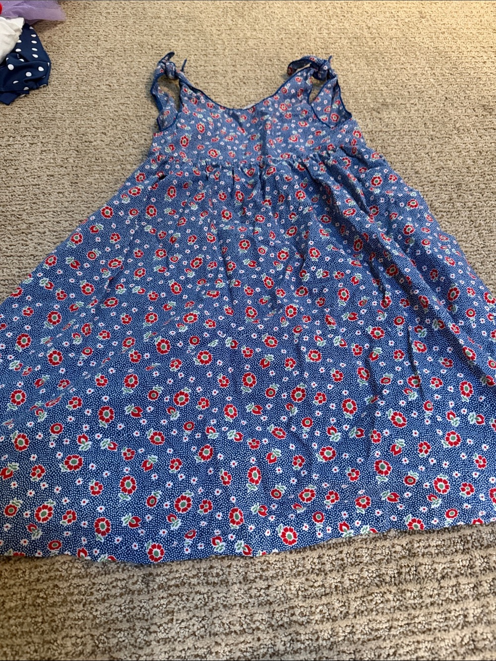 Minnow girls chatham floral tie knot dress